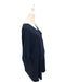A Navy Short Sleeve Tops from Mothercot in size Maternity-S for maternity. (Back View)