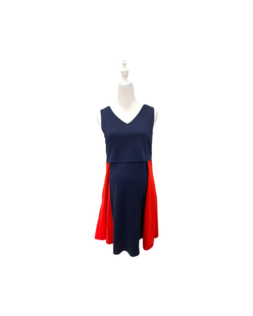 A Navy Sleeveless Dresses from Mothercot in size Maternity-S for maternity. (Front View)