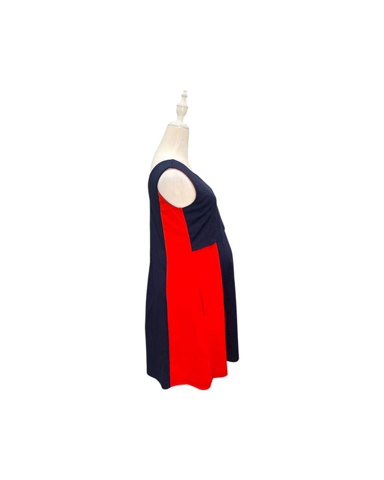 A Navy Sleeveless Dresses from Mothercot in size Maternity-S for maternity. (Back View)