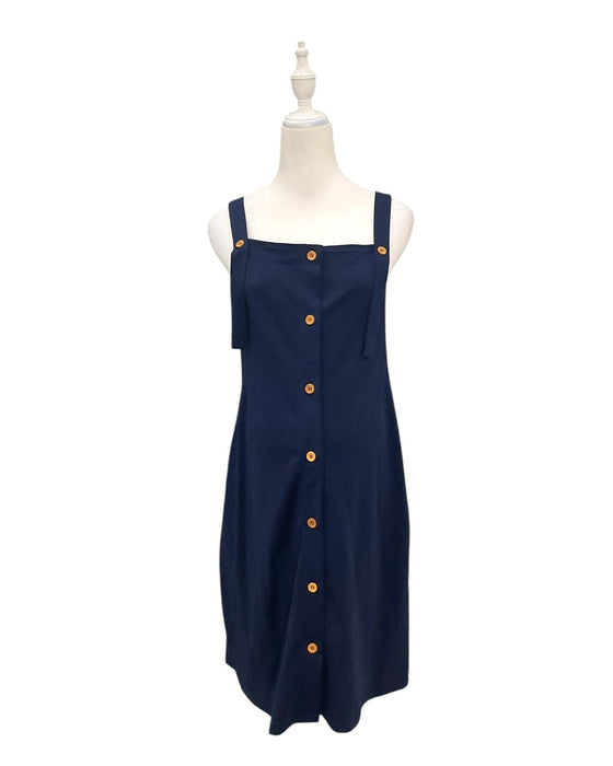 A Navy Sleeveless Dresses from Mothercot in size Maternity-S for maternity. (Front View)