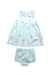 A Blue Dress Sets from Jojo Maman Bébé in size 0-3M for girl. (Front View)