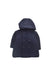 A Navy Coats from Petit Bateau in size 6-12M for boy. (Front View)