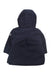 A Navy Coats from Petit Bateau in size 6-12M for boy. (Back View)