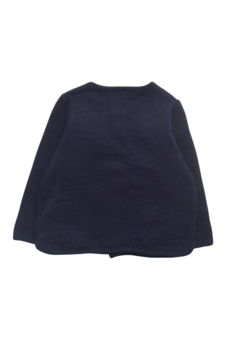 A Navy Cardigans from Petit Bateau in size 6-12M for girl. (Back View)