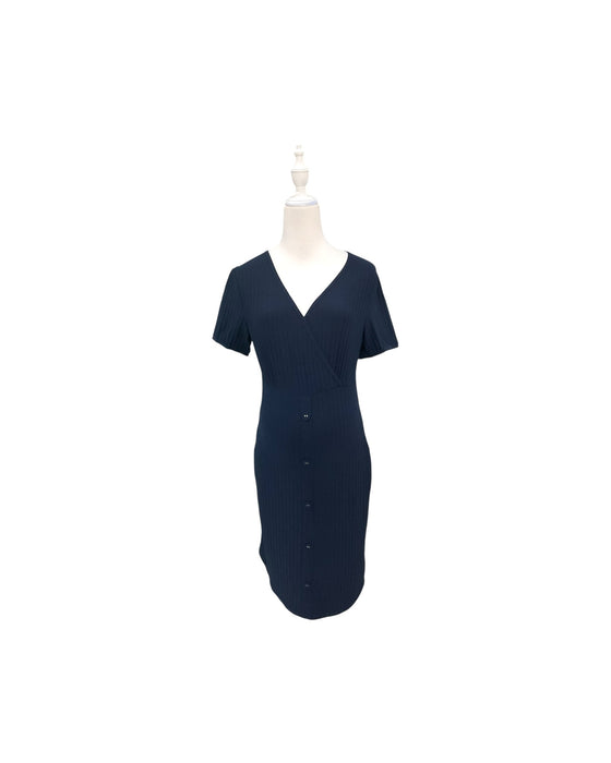 A Navy Short Sleeve Dresses from Jump Eat Cry in size Maternity-S for maternity. (Front View)