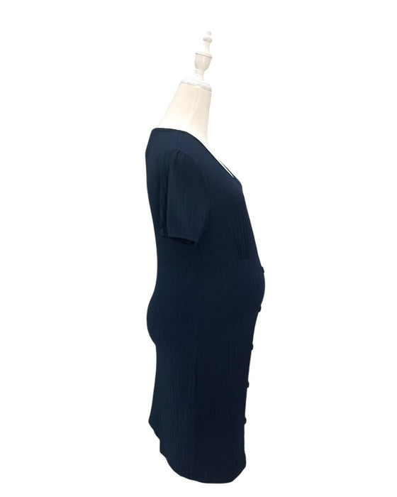 A Navy Short Sleeve Dresses from Jump Eat Cry in size Maternity-S for maternity. (Back View)