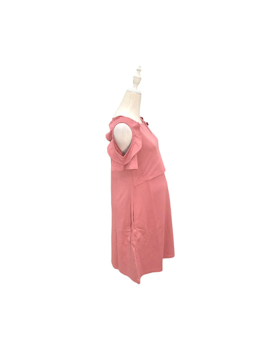 A Pink Short Sleeve Dresses from Jump Eat Cry in size Maternity-S for maternity. (Back View)