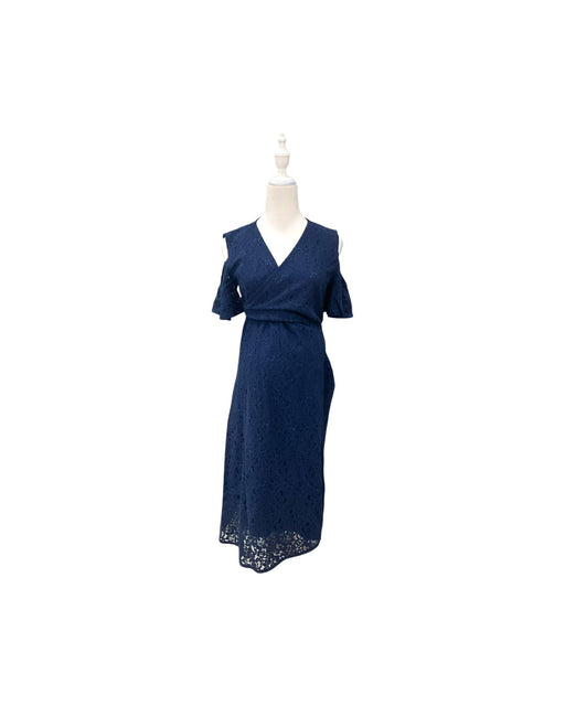 A Navy Short Sleeve Dresses from Dear in size Maternity-M for maternity. (Front View)