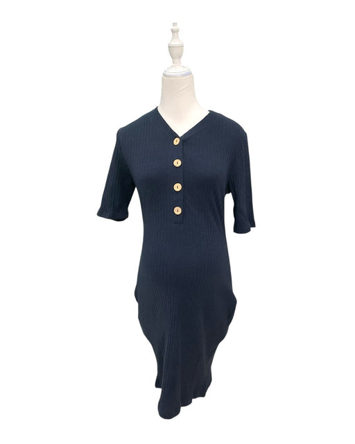 A Navy Short Sleeve Dresses from Jump Eat Cry in size Maternity-S for maternity. (Front View)