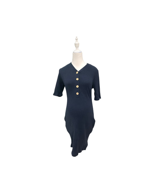 A Navy Short Sleeve Dresses from Jump Eat Cry in size Maternity-S for maternity. (Front View)