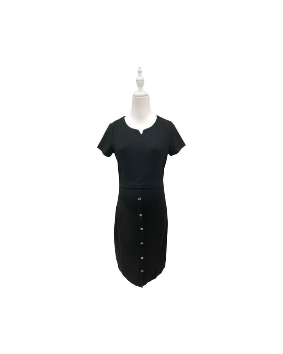 A Black Short Sleeve Dresses from Jump Eat Cry in size Maternity-S for maternity. (Front View)