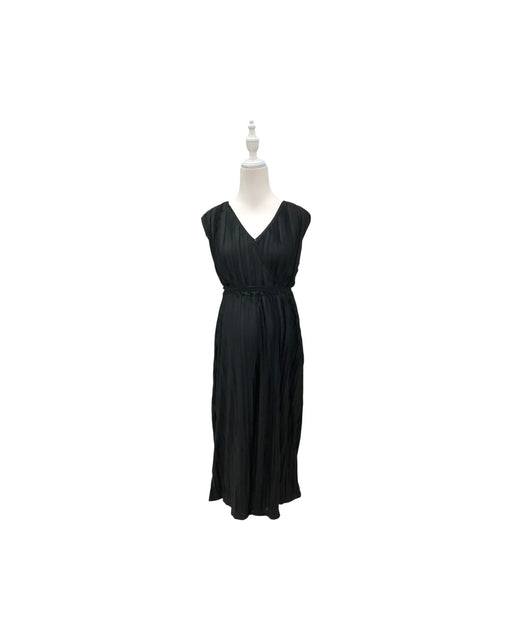 A Black Sleeveless Jumpsuits from Mothercot in size Maternity-S for maternity. (Front View)