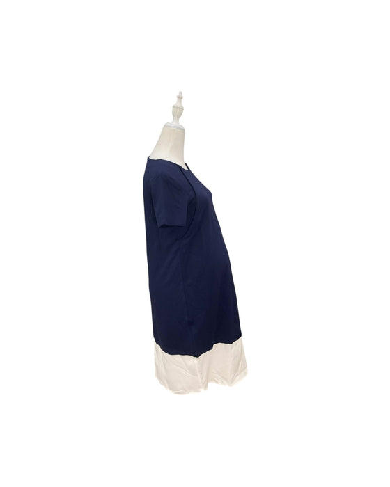 A Navy Short Sleeve Dresses from Dear in size Maternity-S for maternity. (Back View)