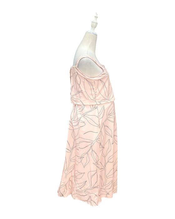 A Pink Sleeveless Dresses from Jump Eat Cry in size Maternity-S for maternity. (Back View)
