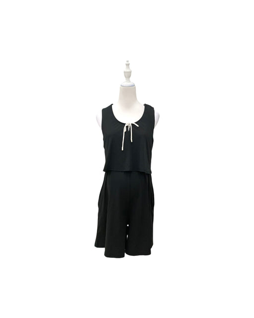 A Black Sleeveless Rompers from Mothercot in size Maternity-S for maternity. (Front View)