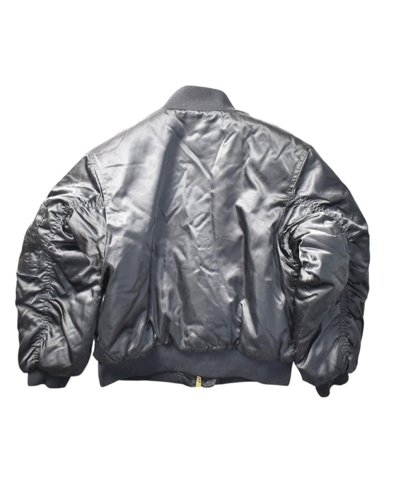 A Black Puffer/Quilted Jackets from MSGM in size 8Y for neutral. (Back View)