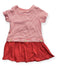 A Red Short Sleeve Dresses from Petit Bateau in size 6-12M for girl. (Front View)