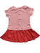 A Red Short Sleeve Dresses from Petit Bateau in size 6-12M for girl. (Back View)