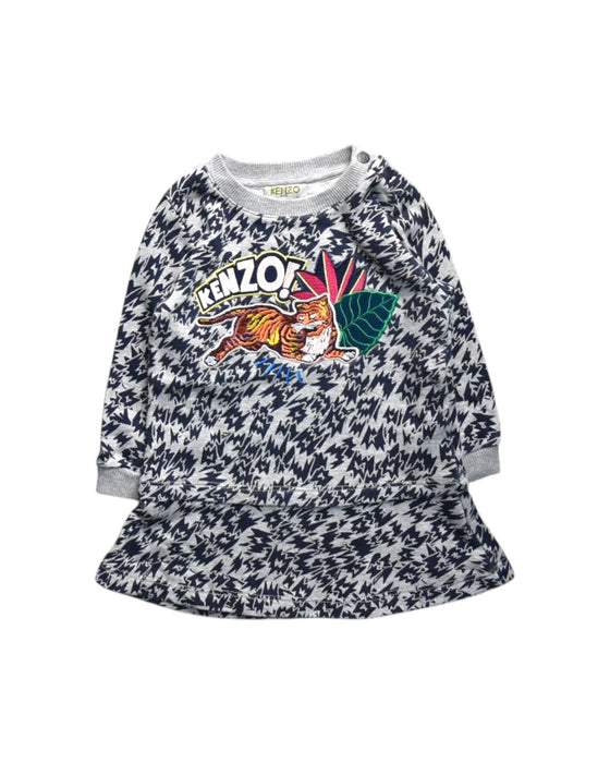 A Grey Sweater Dresses from Kenzo in size 2T for girl. (Front View)