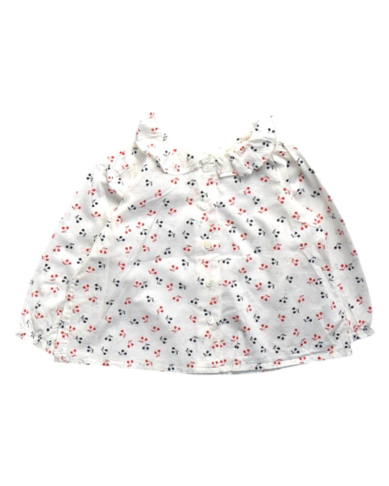 A White Long Sleeve Shirts from Bonpoint in size 12-18M for girl. (Front View)