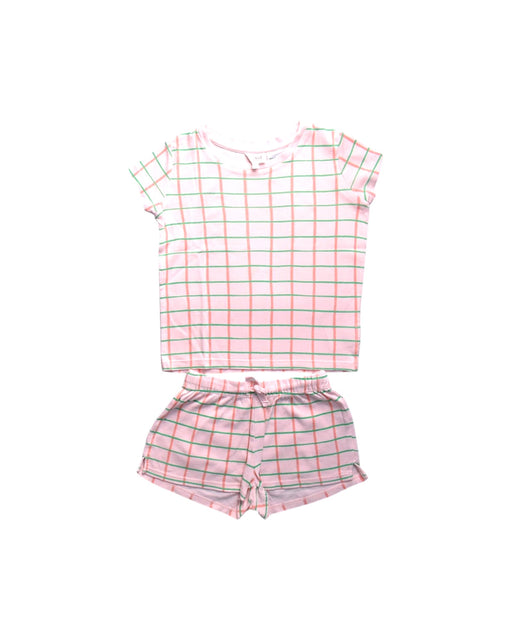 A Pink Shorts Sets from Seed in size 5T for girl. (Front View)