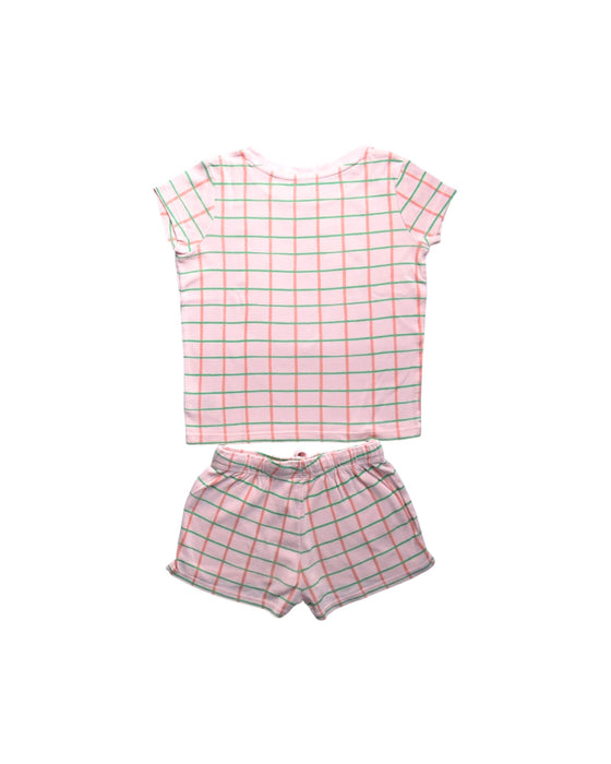 A Pink Shorts Sets from Seed in size 5T for girl. (Back View)