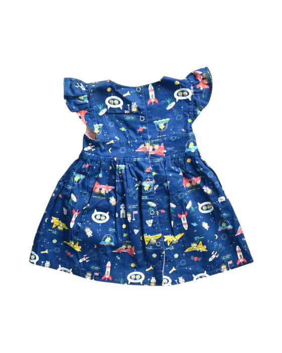 A Multicolour Short Sleeve Dresses from Maison Q in size 6-12M for girl. (Back View)