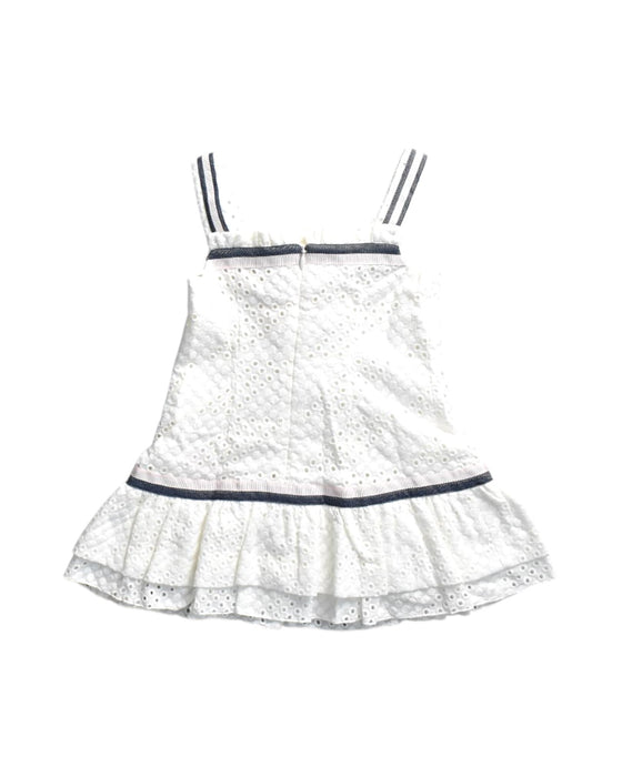 A White Sleeveless Dresses from Nicholas & Bears in size 6-12M for girl. (Back View)