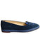 A Blue Flats from Charlotte Olympia in size 12-18M for girl. (Back View)