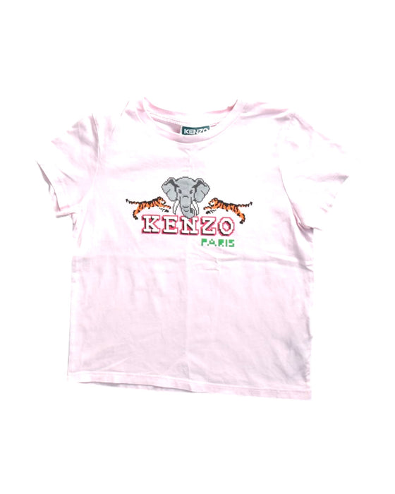 A Pink Short Sleeve T Shirts from Kenzo in size 6T for girl. (Front View)
