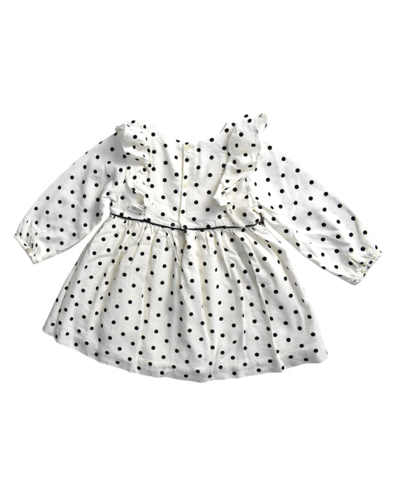 A Black Long Sleeve Dresses from Jacadi in size 12-18M for girl. (Back View)