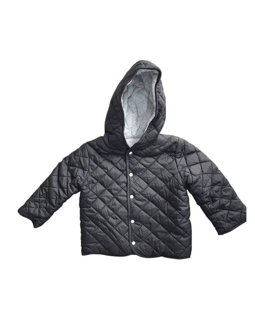 A Black Puffer/Quilted Coats & Outerwear from Bebe by Minihaha in size 6-12M for neutral. (Front View)