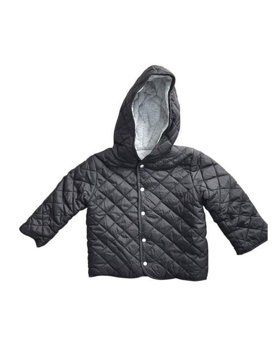 A Black Puffer/Quilted Coats & Outerwear from Bebe by Minihaha in size 6-12M for neutral. (Front View)