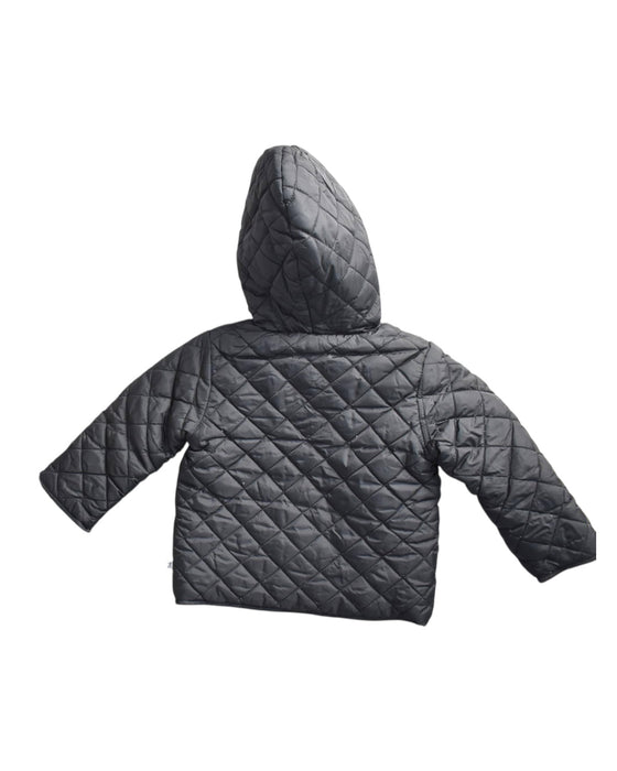 A Black Puffer/Quilted Coats & Outerwear from Bebe by Minihaha in size 6-12M for neutral. (Back View)