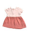 A White Short Sleeve Dresses from Petit Bateau in size 6-12M for girl. (Back View)