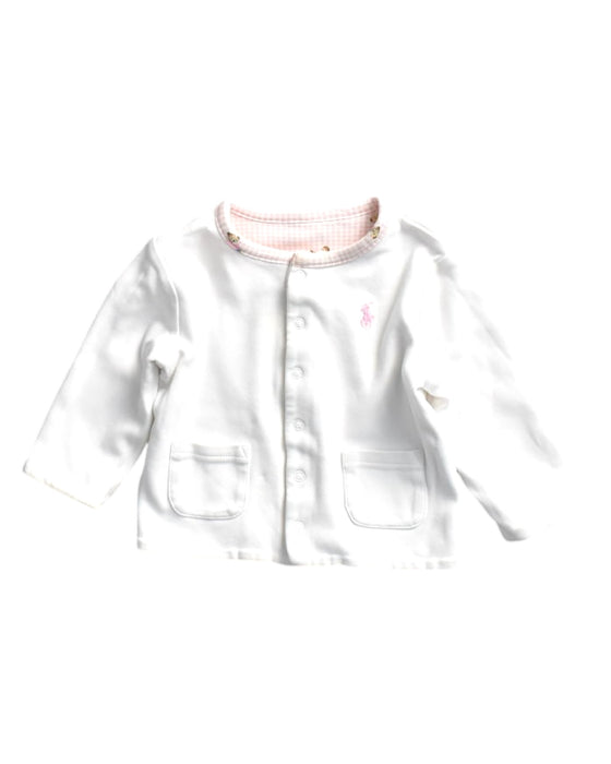 A White Cardigans from Ralph Lauren in size 6-12M for girl. (Front View)