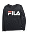 A Black Long Sleeve T Shirts from Fila in size 10Y for boy. (Front View)