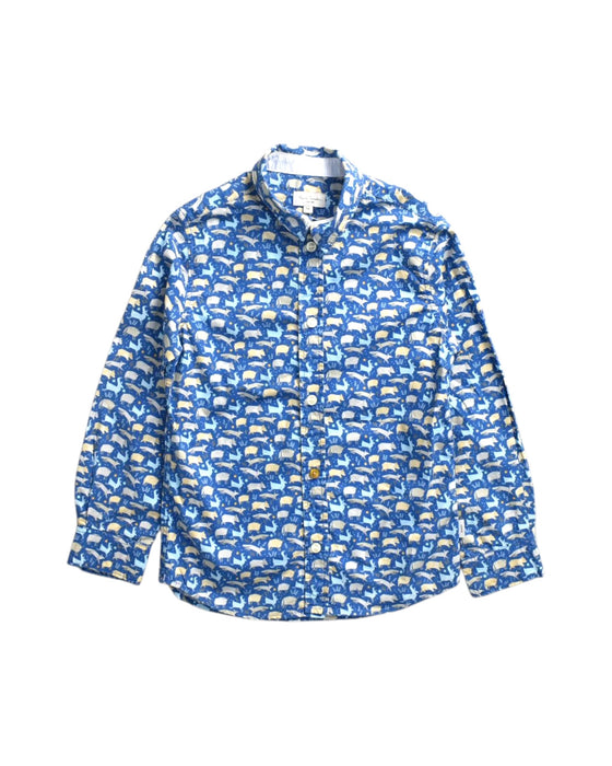 A Blue Long Sleeve Shirts from Paul Smith in size 5T for boy. (Front View)