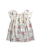 A White Short Sleeve Dresses from Bonpoint in size 6T for girl. (Front View)