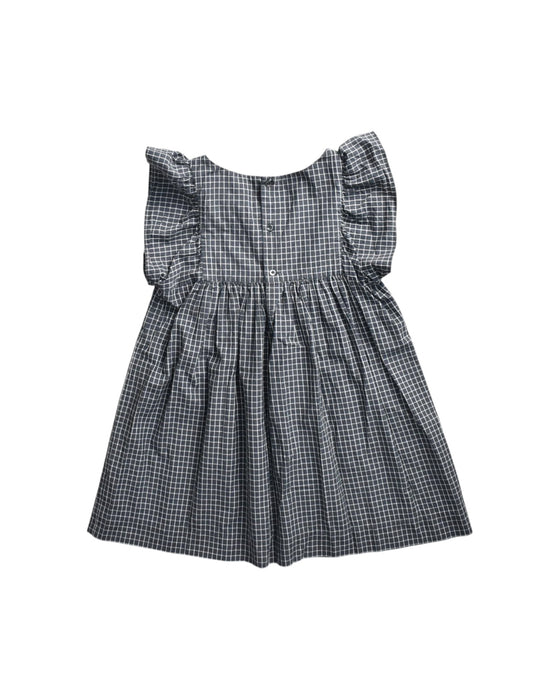 A Black Sleeveless Dresses from Bonpoint in size 6T for girl. (Back View)