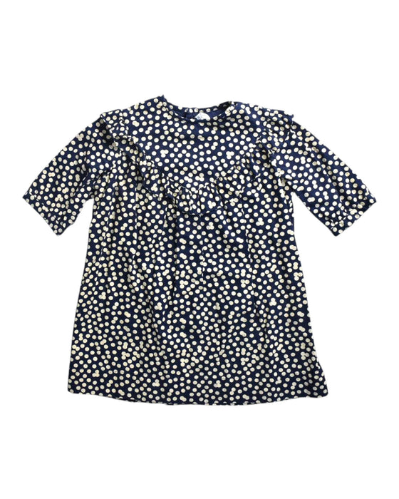 A Navy Long Sleeve Dresses from Bonpoint in size 4T for girl. (Front View)