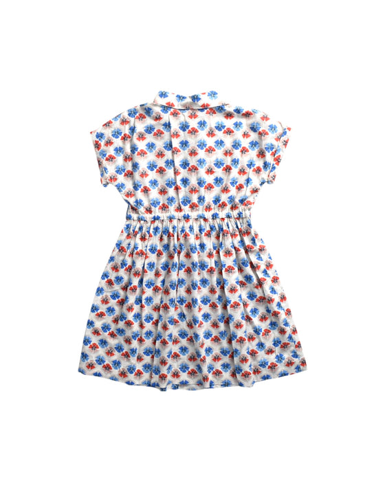 A Multicolour Short Sleeve Dresses from Bonpoint in size 6T for girl. (Back View)
