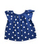 A Blue Short Sleeve Tops from Bonpoint in size 6T for girl. (Back View)