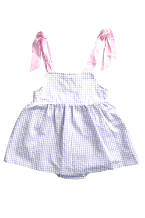 A Pink Sleeveless Rompers from Classic Whimsy in size 18-24M for girl. (Front View)