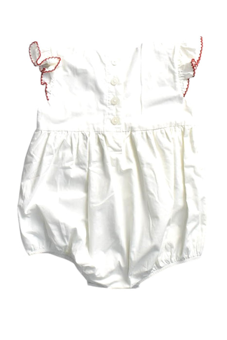 A White Short Sleeve Rompers from Classic Whimsy in size 18-24M for girl. (Back View)