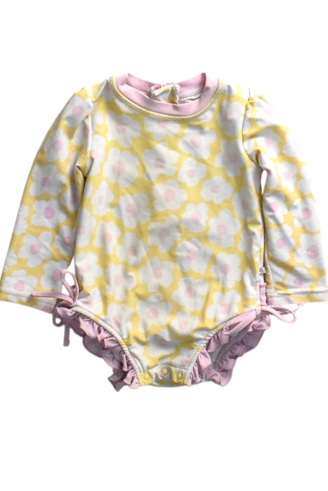 A Yellow Swimsuits from Caden Lane in size 12-18M for girl. (Back View)