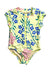 A Yellow Swimsuits from Tea Collection in size 2T for girl. (Front View)