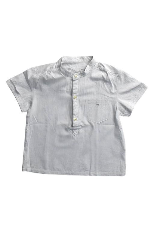 A White Short Sleeve Shirts from Chateau de Sable in size 4T for boy. (Front View)