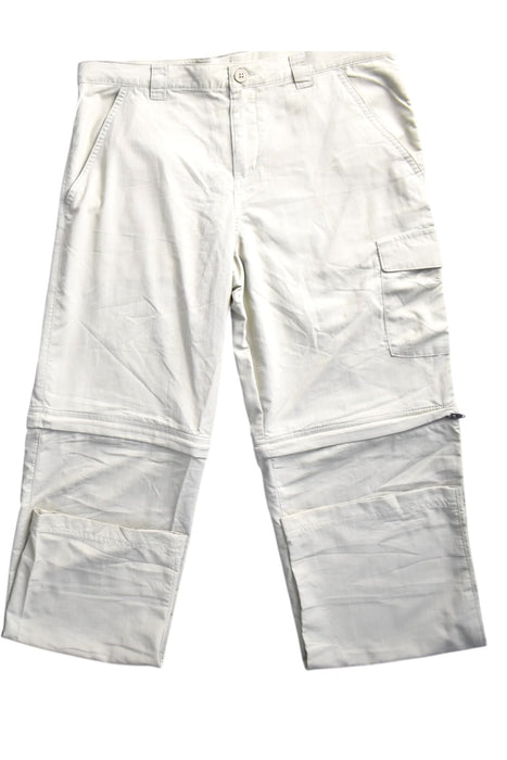 A White Casual Pants from Columbia in size 14Y for neutral. (Front View)