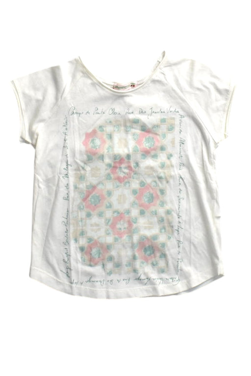 A White Short Sleeve T Shirts from Bonpoint in size 4T for girl. (Front View)
